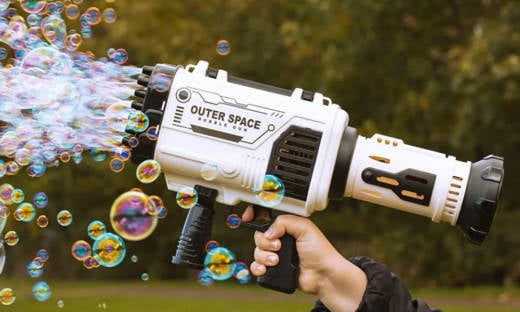 Rocket Boom Bubble Gun | Cool Material