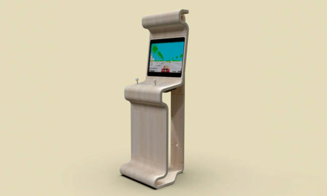 Minimalist Arcade Cabinet Concept from Jody del Bianco