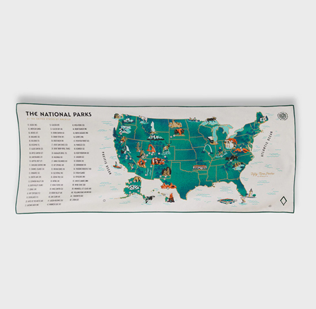 Nomadix 59 Parks US Map Towel