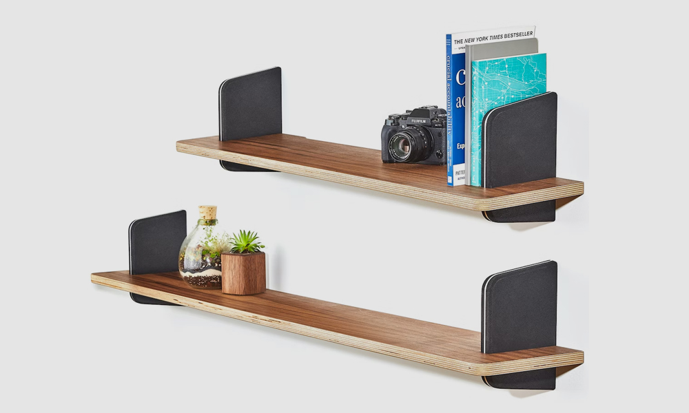 Add Grovemade’s Floating Wall Shelves to Your WFH Wishlist