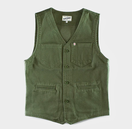 The Lincoln Waistcoat Army Green