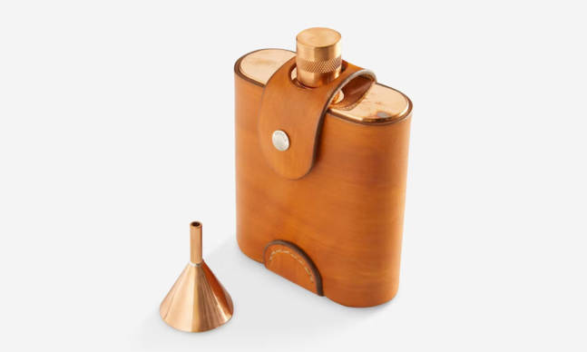 The Shinola x Vermont Copper Flask is What Your Bar is Missing