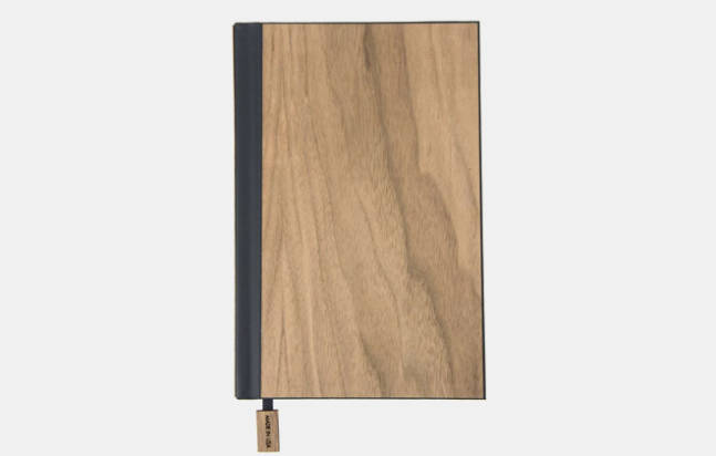 customizable wood journal