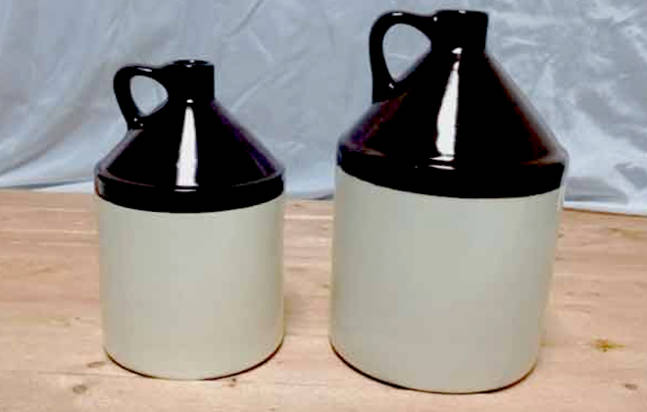 stoneware moonshine jugs