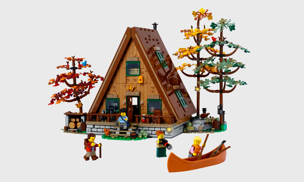 You Can Finally Build an A-Frame Cabin of Your Own With LEGO