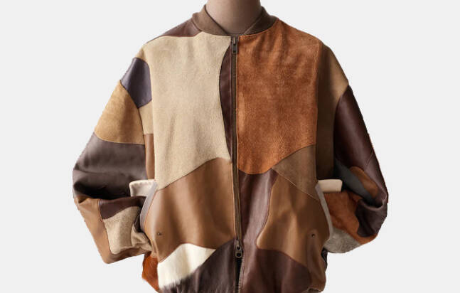 Carter Young Patchwork Oversized Bomber