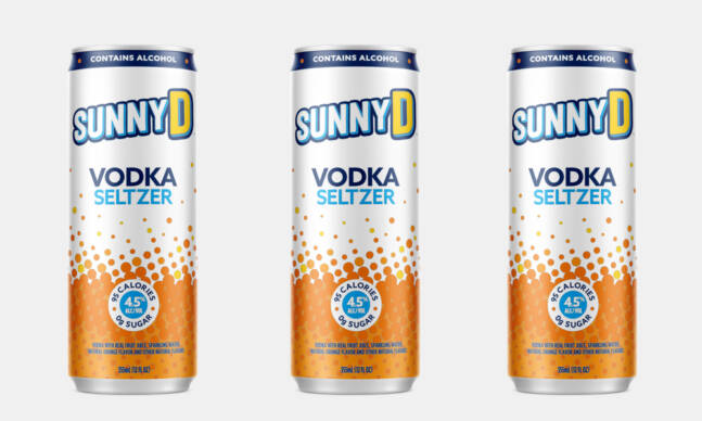 Turn Up the Nostalgia: Ready To Drink SunnyD Vodka Seltzers Are Here
