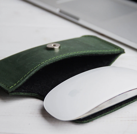 Handmade Apple Magic Mouse Leather Case