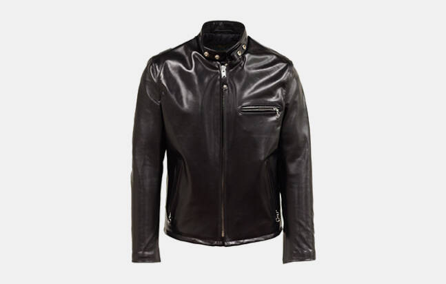 Schott-NYC-Racer-Black-Horsehide-Leather-Motorcycle-Jacket