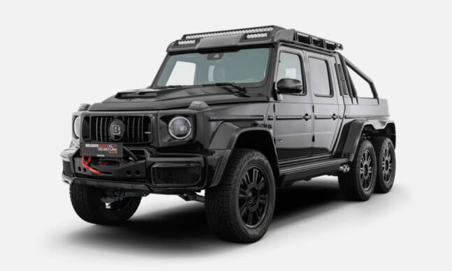 The Brabus XLP 900 6×6 Superblack Is a 6-Wheel Offroading Beast