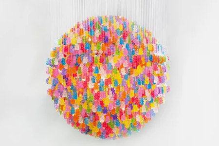 Candelier, a Chandelier Made from 5,000 Gummy Bears