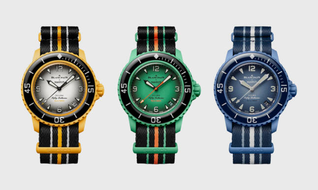 Swatch x Blancpain Bioceramic Fifty Fathoms Dive Watch