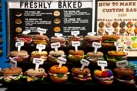 Visit the NYC Bagel Shop Made Entirely of Felt