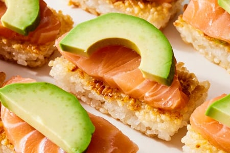 Crispy Rice With Salmon And Avocado