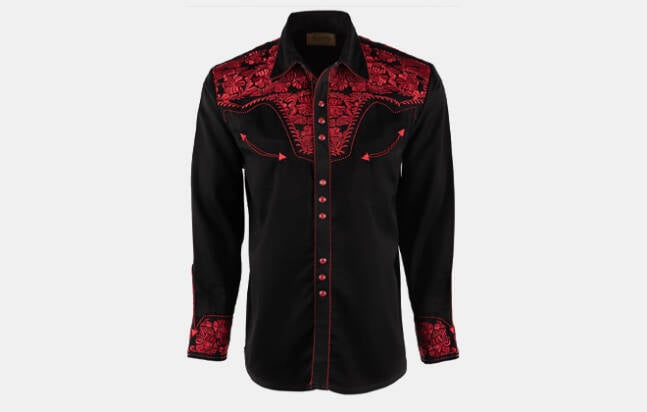 Scully gunfighter western pearl snap shirt