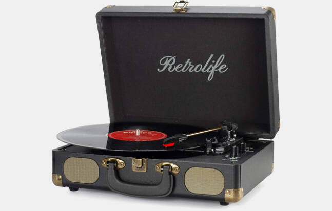 Retrolife Vinyl Record Player 3-Speed