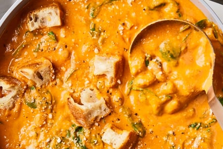 Creamy White Bean Tomato Soup