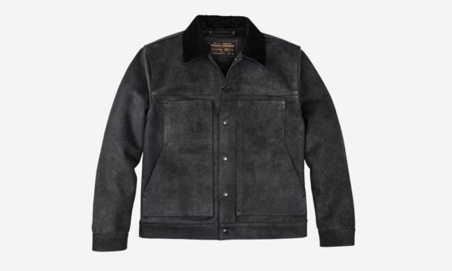 Filson Roughout Leather Short Cruiser Jacket