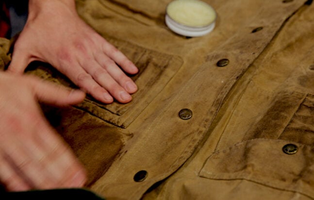 How To Apply The Wax On The Jacket