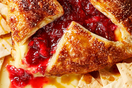 Maple-Cranberry Baked Brie