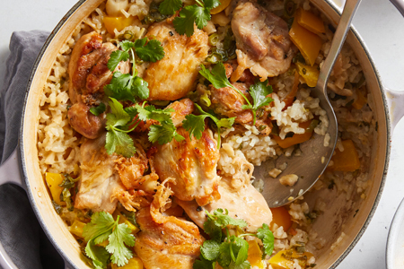 Sticky Coconut Chicken and Rice