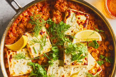 Baked Feta Pasta With Chickpeas