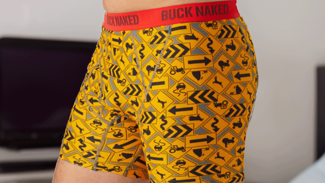 Duluth Men's Buck Naked Pattern Boxer Briefs