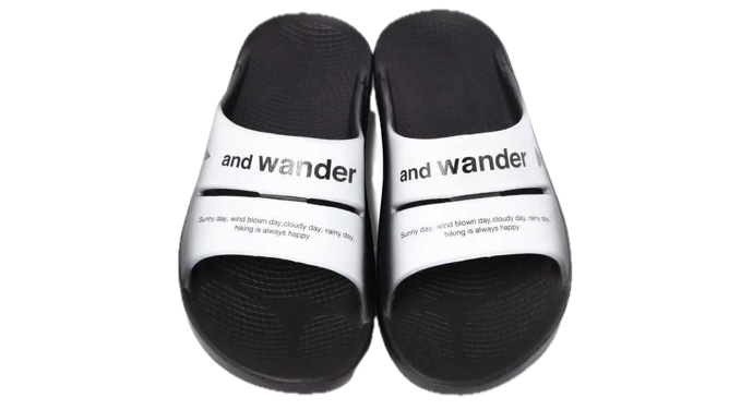OOFOS x and Wander Recovery Sandals