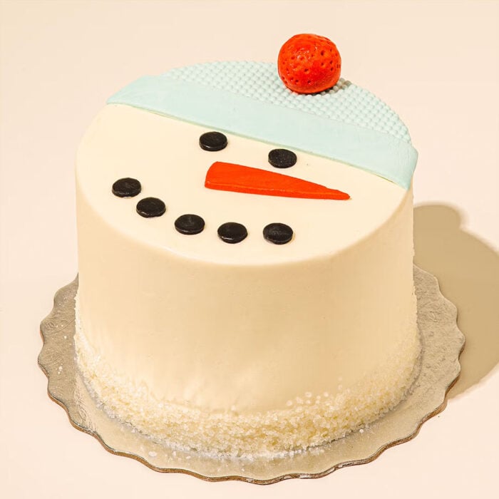 chocolate-snowman-cake