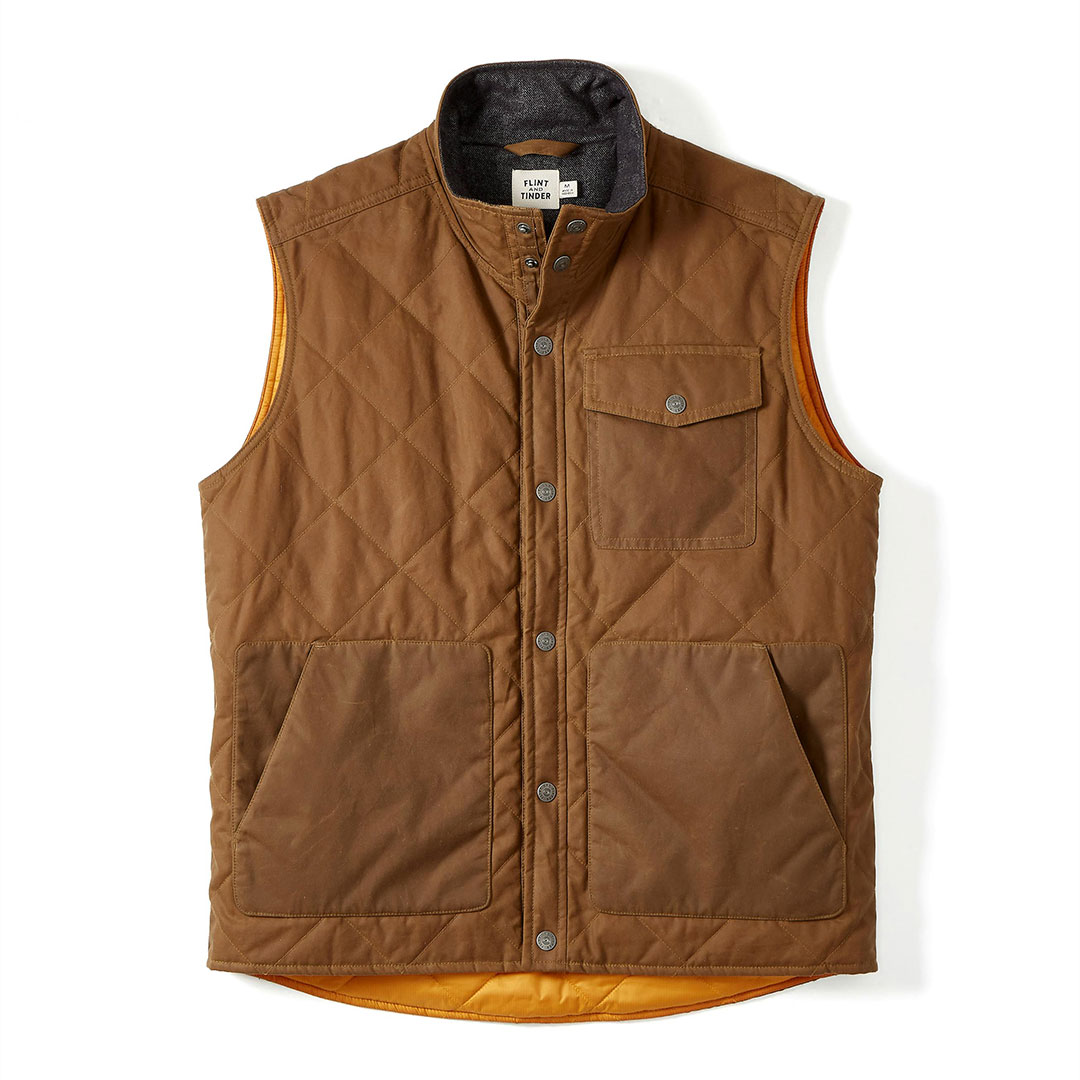 Flint and Tinder Quilted Waxed Vest - 30% Off