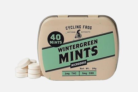 Cycling Frog Wintergreen Delta-9 and CBD Mints