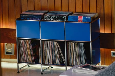 USM and Symbol Team Up for a Stylish Collection of Record Storage Solutions