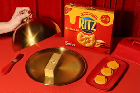 RITZ Crackers 24K Solid Gold Bar of Butter