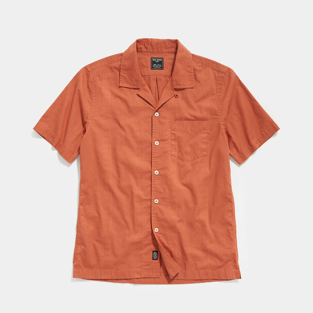 Todd Snyder Jacquard Camp Collar Shirt - 58% Off