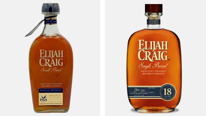 Elijah Craig Small Batch Kentucky Straight Bourbon and Elijah Craig 18-Year-Old Single Barrel Kentucky Straight Bourbon