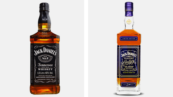 Jack Daniel’s Old No.7 Tennessee Whiskey and Jack Daniel’s Sinatra Century