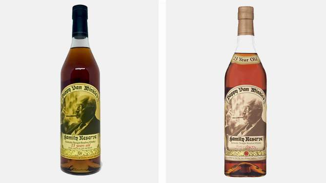 Pappy Van Winkle 15-Year-Old Kentucky Straight Bourbon and Pappy Van Winkle 23-Year-Old Kentucky Straight Bourbon