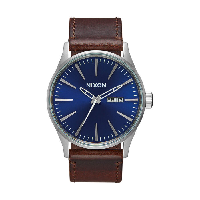 Nixon Sentry Leather Watch