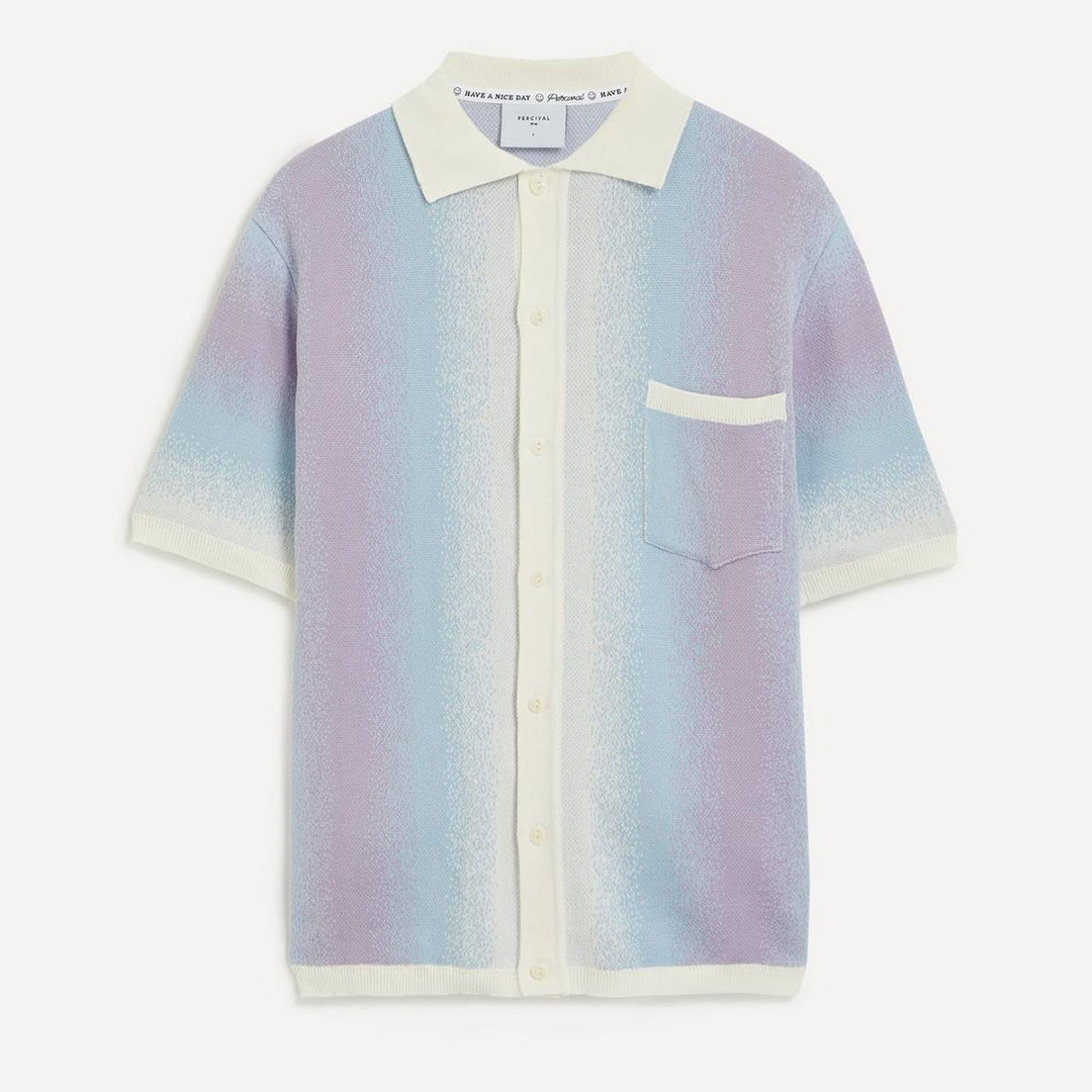 Percival Ombre Knitted Shirt - 40% Off