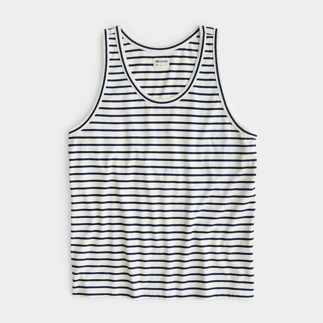 Todd Snyder Japanese Nautical Stripe Tank Top - 30% Off