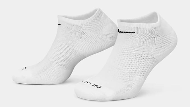 Socks: Nike Everyday Plus Cushioned No-Show Socks