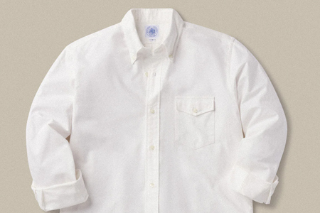 J.Press x Buck Mason Washed Oxford USA BD Shirt