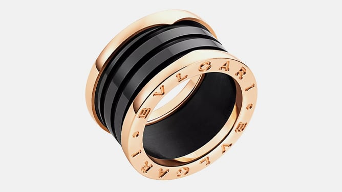 Bulgari Black Ceramic B.Zero1 Ring