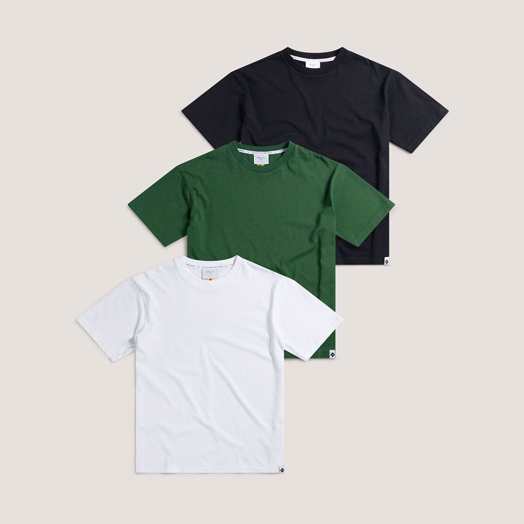 Percival 3 Pack Oversized Auxiliary T Shirts - 20% Off