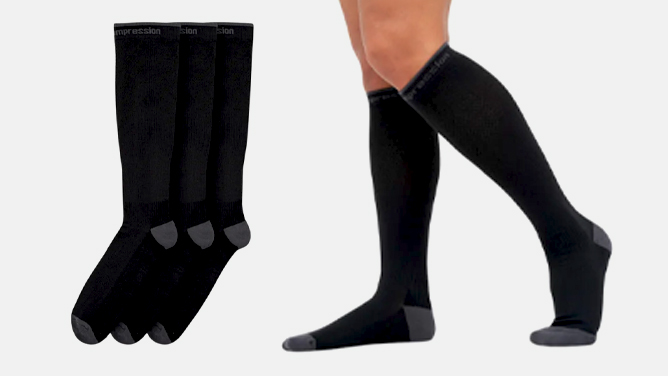 Copper Compression Powerknit Knee High Socks