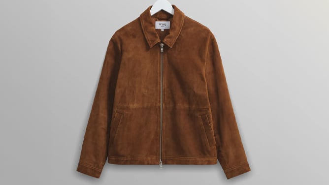 Wax London Eldon Jacket Brown Suede