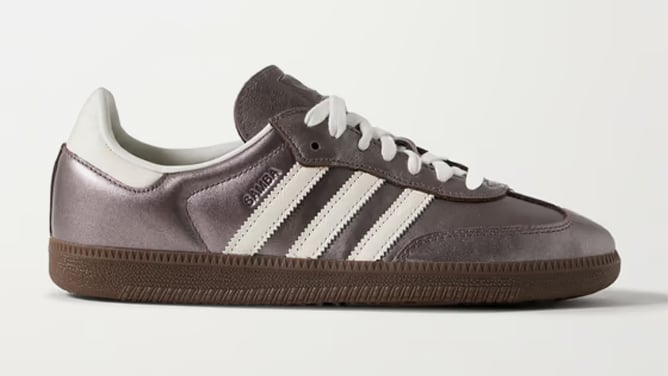 Adidas Originals Samba OG Metallic Leather Sneakers