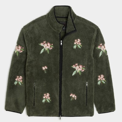 Todd Snyder x Woolrich Sherpa Floral Full-Zip Jacket