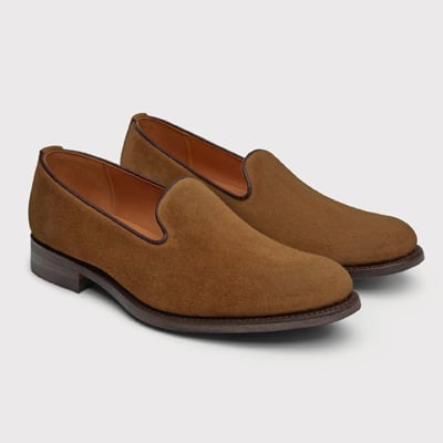 Sanders x Buck Mason Suede Whole Cut Loafer