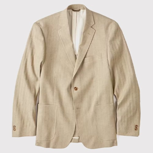 Billy Reid: Italian Cotton Linen Blazer - 30% Off